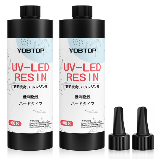 YOBTOP レジン液 1000g uvレジン液 業務用 安い 高い透明 急速硬化 黄変なにくい UV/LED対応 ハードタイプ 低アレルギー性 低粘度  DIY手作り 業務用 工業用 プロ向け ジュエリー デザイン 用途広い