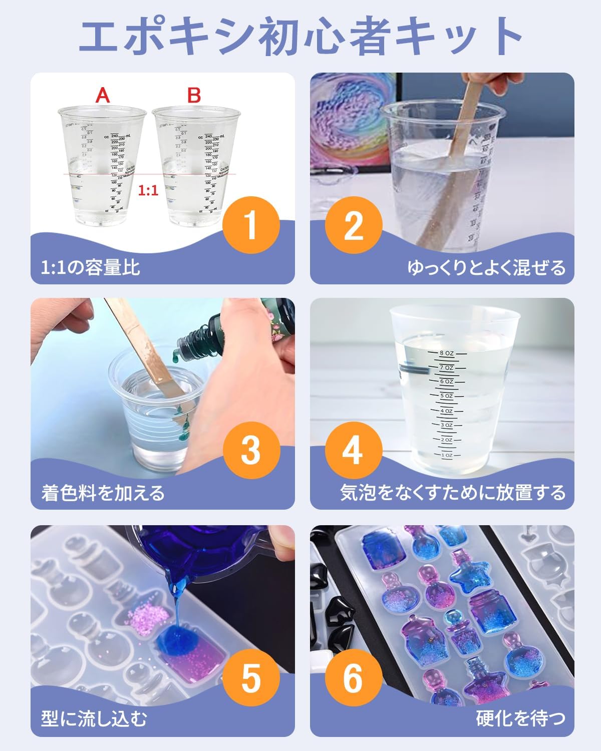 YOBTOP レジン液 2液性レジン液 大容量 948ml/32oz エポキシ樹脂 ハードタイプ 高い透明 気泡なし 黄変なし DIY 手芸用品 イヤリング ネックレス 32oz レジン セット 低刺激性 混合比率1:1
