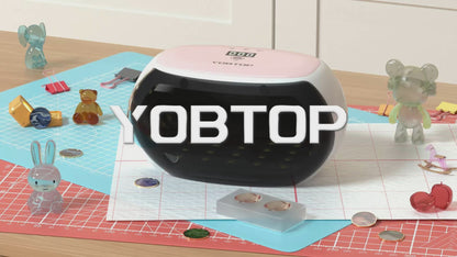 UVライト レジン用 60W 両面照射 56個LED搭載 UV遮光板付き 4段階時間調節 (60秒・180秒・300秒・600秒) 紫外線カット uvランプ UVカット 強力硬化ライト レジン硬化 ジェルネイル DIYクラフト ジュエリー製作 2in1 【最新2025】